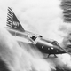 An XF2Y-1 Sea Dart lands after a test flight. This aircraf was lost on November 4, 1954 when Convair test pilot Charles E. Richbourg exceeded the airframe’s structural limitations. Richbourg was killed when the aircraft broke up. (US Navy)